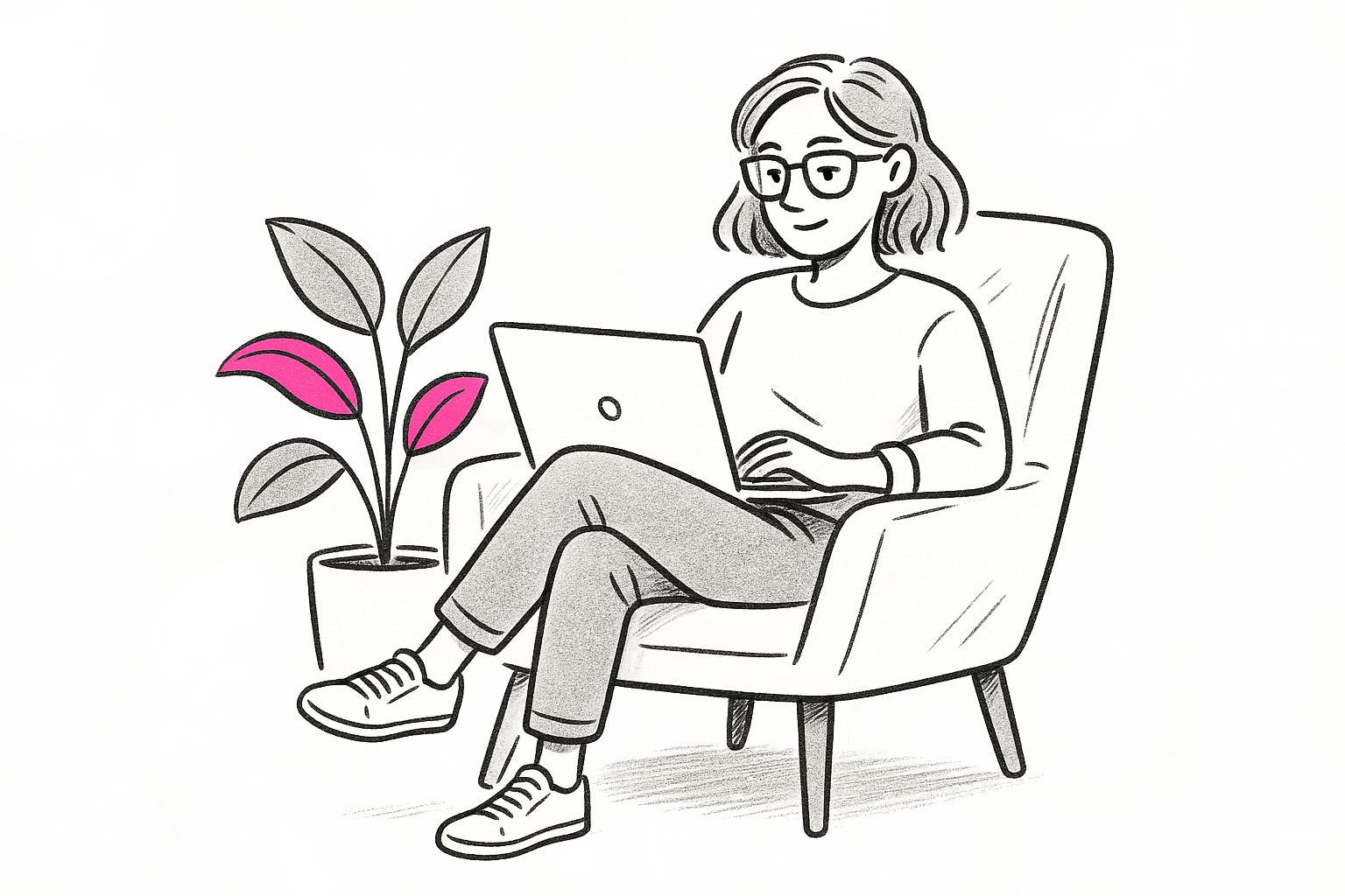 Designer working with consistent visual assets